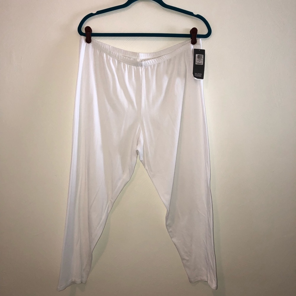 Eileen Fisher Cropped Pants White NWT